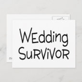 Hochzeitsüberlebende Postkarte (Vorne/Hinten)