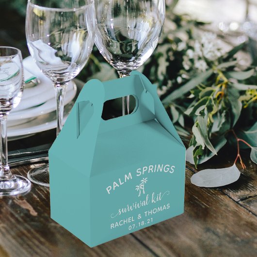 Hochzeitsüberlebungskit in Ihren Hochzeitsfarben | Geschenkschachtel
