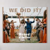 Hochzeitsübersicht Hinzufügen Foto Puzzle Fun Maga Poster (Vorne)