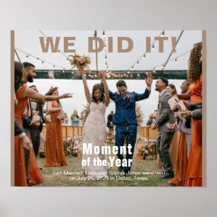 Hochzeitsübersicht Hinzufügen Foto Puzzle Fun Maga Poster