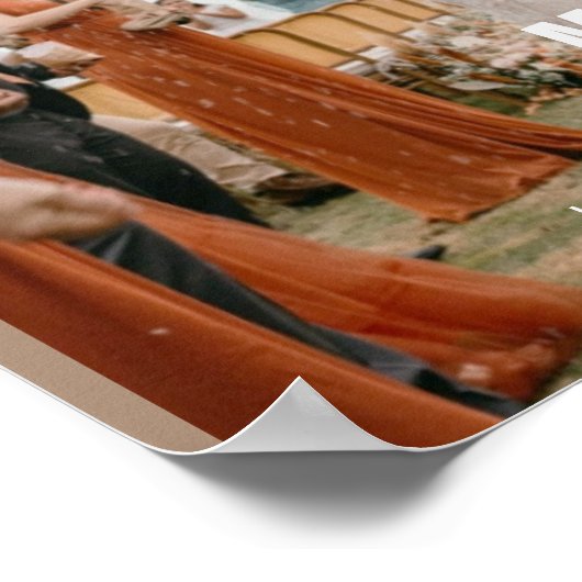 Hochzeitsübersicht Hinzufügen Foto Puzzle Fun Maga Poster (Ecke)