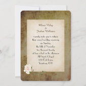 Hochzeitsuhr ohne Hände laden Einladung (Rückseite)