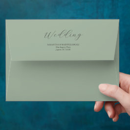 Hochzeitsumschlag Grün