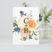 Hochzeitsunterkunft in Korallengewässern Begleitkarte (Stehend Vorderseite)