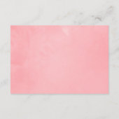 Hochzeitsunterkunft in Pink Cherry Blossom Frühjah Begleitkarte (Rückseite)