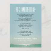 Hochzeitsunterkünfte Begleitkarte (Vorderseite)