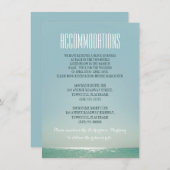 Hochzeitsunterkünfte Begleitkarte (Vorne/Hinten)