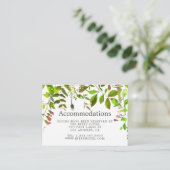 Hochzeitsunterkünfte für Wasserfarben Begleitkarte (Stehend Vorderseite)