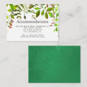 Hochzeitsunterkünfte für Wasserfarben Begleitkarte (Vorne/Hinten)