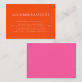 Hochzeitsunterkünfte im Sommer Begleitkarte (Vorne/Hinten)