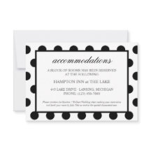 Hochzeitsunterkünfte| Klassische schwarze Umschlie