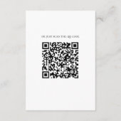 Hochzeitsunterkünfte mit Blumenbezug in Aquarellfa Begleitkarte (Rückseite)