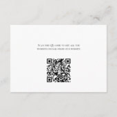 Hochzeitsunterkünfte QR-Code Hochzeitswebsite Begleitkarte (Rückseite)