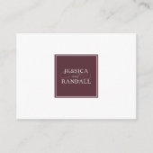 Hochzeitsunterkünfte und Details Begleitkarte (Vorderseite)