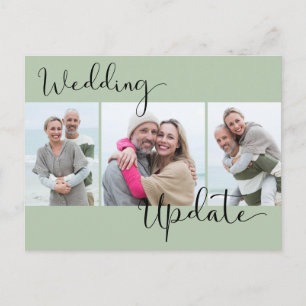 Hochzeitsupdate 3 Foto Sagegrün Hochzeit verschieb Postkarte