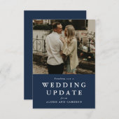 Hochzeitsupdate ändern Datumskarte (Vorne/Hinten)