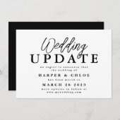Hochzeitsupdate Ändern Sie das Datum, an dem die V Save The Date (Vorne/Hinten)