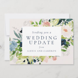 Hochzeitsupdate Blütenblüte ändern die Datumskarte Save The Date