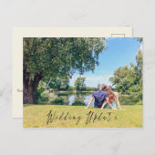 Hochzeitsupdate-Foto Postkarte (Vorne/Hinten)