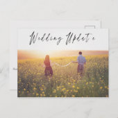 Hochzeitsupdate-Foto Postkarte (Vorne/Hinten)
