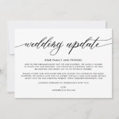 Hochzeitsupdate | Kleinere Hochzeit Ankündigung (Vorderseite)