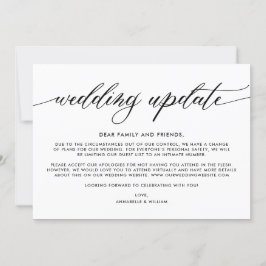 Hochzeitsupdate | Kleinere Hochzeit Ankündigung