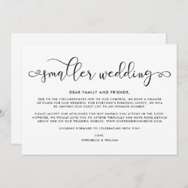 Hochzeitsupdate | Kleinere Hochzeit Ankündigung