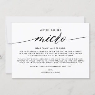 Hochzeitsupdate Wir machen Micro Ankündigung