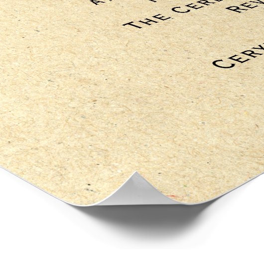 Hochzeitsurkunde "Heilige Ehe" Poster (Ecke)