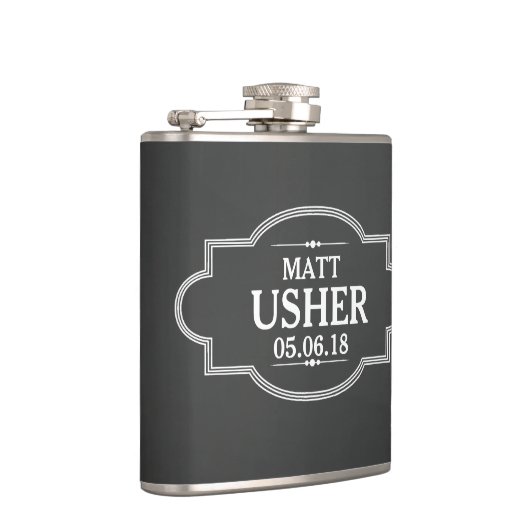 Hochzeitsuscher-Personalisierte Flasche Flachmann (Rechts)