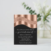 Hochzeitsveranstaltung Brautparty QR Code Rose Gol (Stehend Vorderseite)