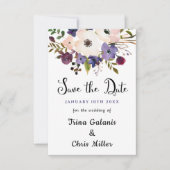 Hochzeitsveranstaltung Floral Chic Save the Date F (Vorderseite)