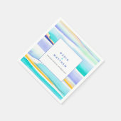 Hochzeitsveranstaltung für abstrakte Wassergymnast Serviette (Ecke)