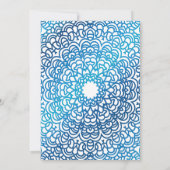 Hochzeitsveranstaltung für Blaumuslime Einladung (Rückseite)