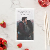 Hochzeitsveranstaltung für personalisiertes Foto Serviette (Beispiel)