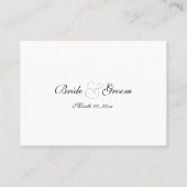 Hochzeitsveranstaltung für Tische CUSTOM Platzkarte (Rückseite)