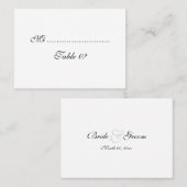 Hochzeitsveranstaltung für Tische CUSTOM Platzkarte (Vorne/Hinten)