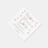 Hochzeitsveranstaltung mit viel Liebe Serviette (Ecke)