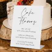 Hochzeitsveranstaltungen mit Kuchengeschmack Sockelschild