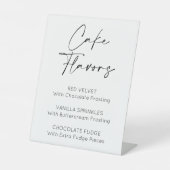 Hochzeitsveranstaltungen mit Kuchengeschmack Sockelschild (Vorderseite)