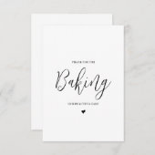 Hochzeitsverkäufer Danke Karte - Baker (Vorne/Hinten)