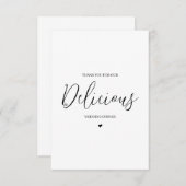 Hochzeitsverkäufer Danke Karte - Caterer (Vorne/Hinten)