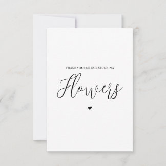 Hochzeitsverkäufer Dankeschön-Karte - Florist Dankeskarte