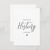 Hochzeitsverkäufer Dankeschön Karte - Ort (Vorne/Hinten)