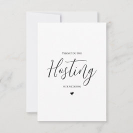 Hochzeitsverkäufer Dankeschön Karte - Ort