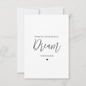 Hochzeitsverkäufer Dankeschön Karte - Seamstress (Vorderseite)