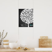Hochzeitsvogel aquamarin poster (Küche)