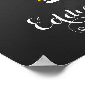 Hochzeitsvogel gelb poster (Ecke)