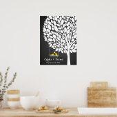 Hochzeitsvogel gelb poster (Küche)