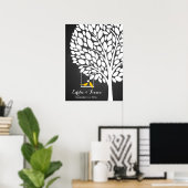 Hochzeitsvogel gelb poster (Heimbüro)